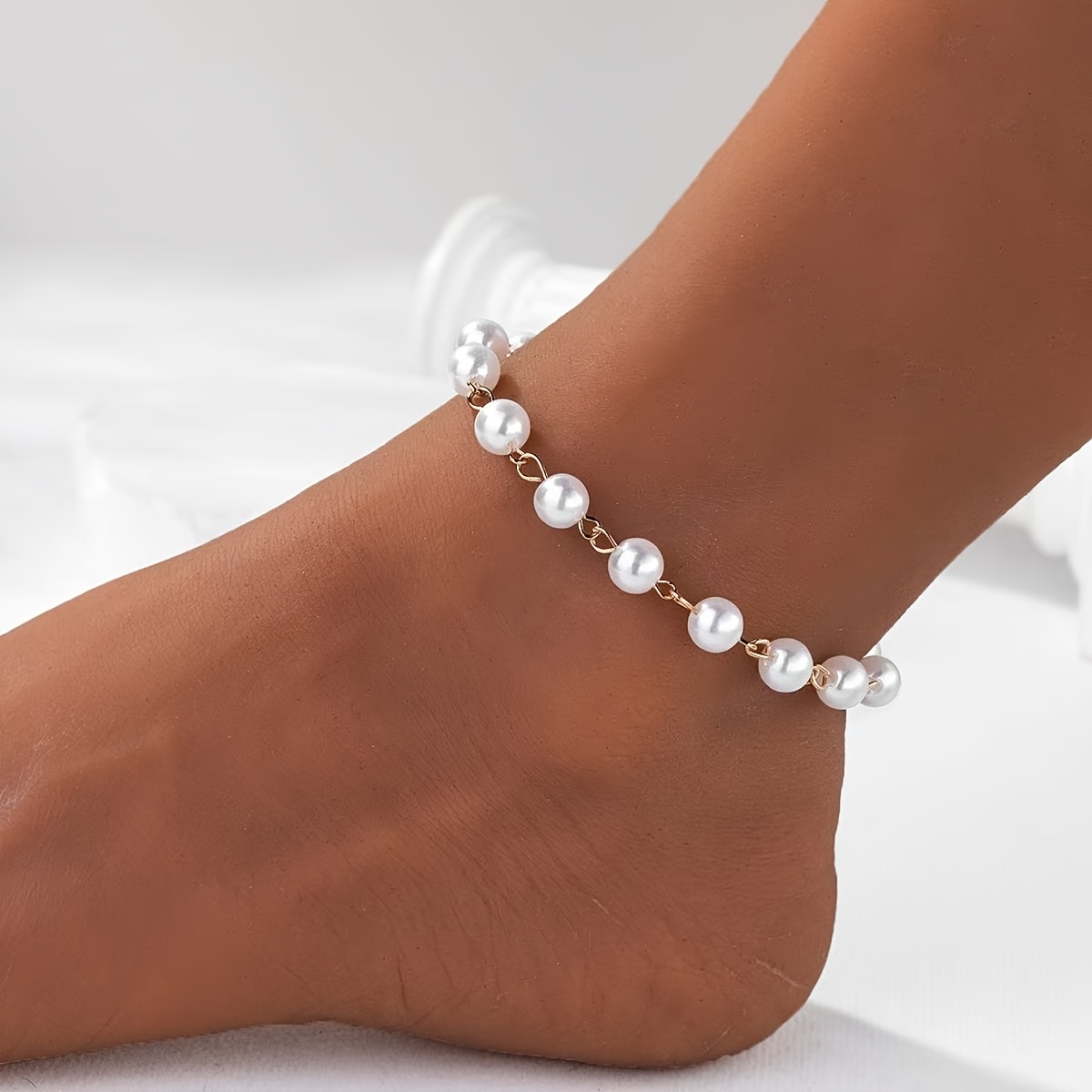 Women's French Elegant Classic Retro Anklet, Delicate Style